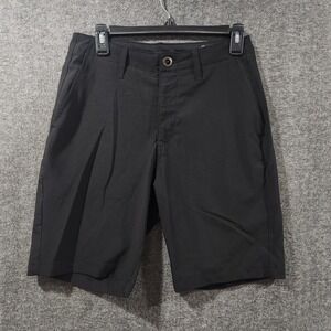 Men's Volcom Shorts Size 28‎ Surf & Turf 4 Way Stretch Black Short Casual Summer